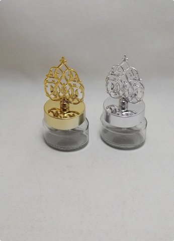 20 li Güneş Tepelikli Oval Cam Kavanoz 29 Cc