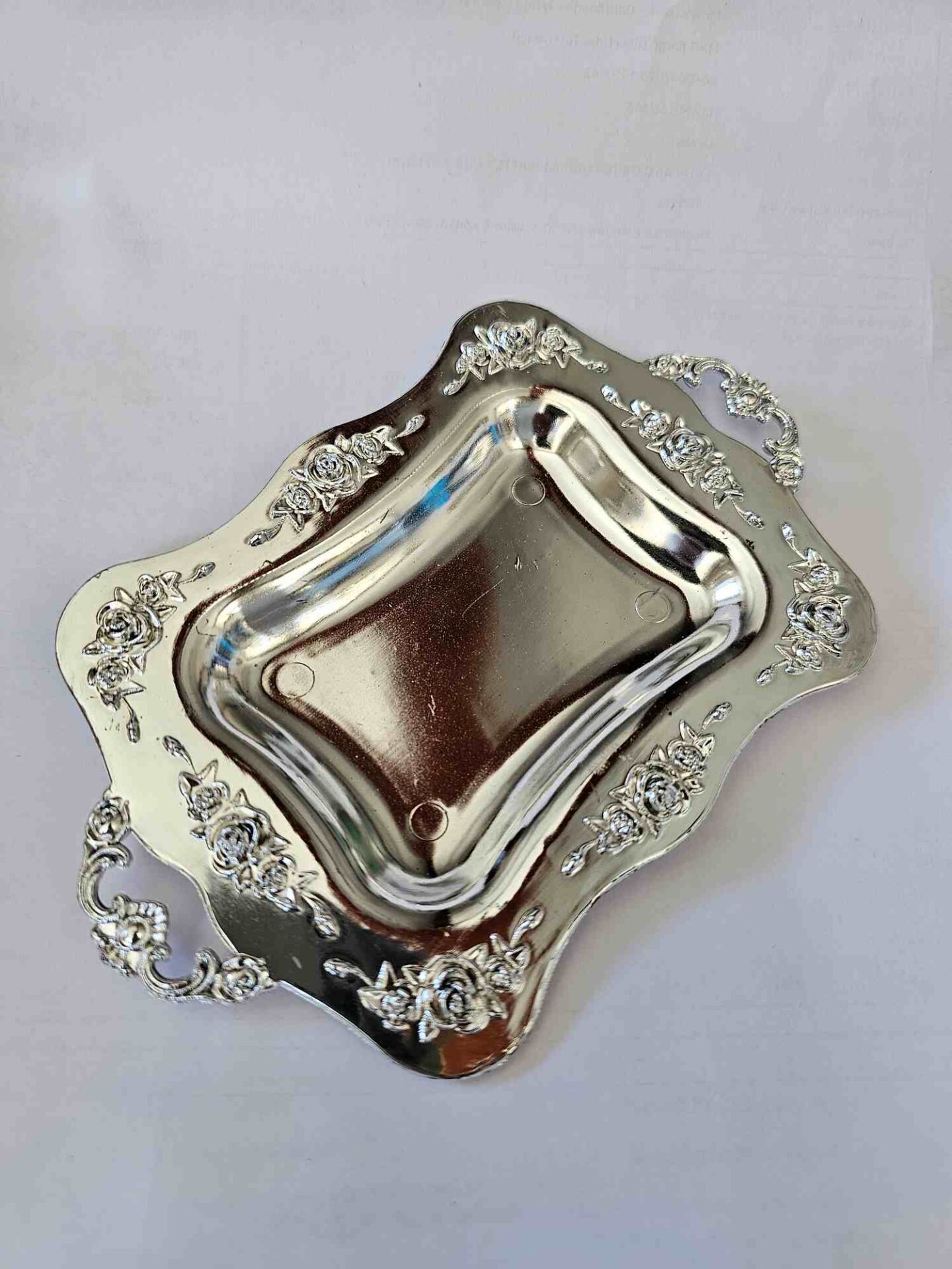 12 Li Desenli  Plastik Minik Nikah Şekeri Tepsi