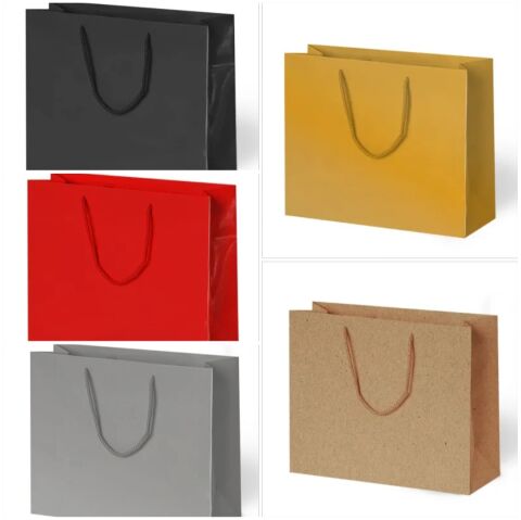 10 Lu 42x38 Cm Karton Poşet Büyük İpli Çanta