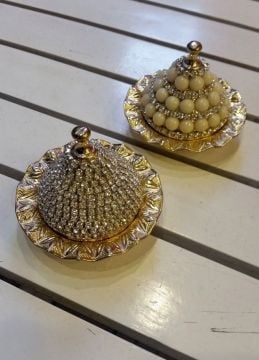 Üzeri Taşlı /İncili Süslü Lokumluk 1 No