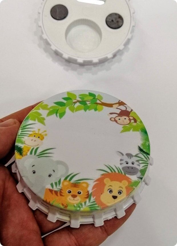 7,7 Cm Büyük Yuvarlak Mıknatıslı Açacak