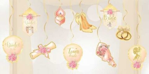 SÜS SARKIT BRIDE TO BE 10 LU SET ALTIN PK:10