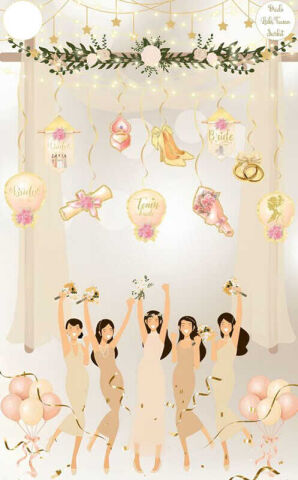 SÜS SARKIT BRIDE TO BE 10 LU SET ALTIN PK:10