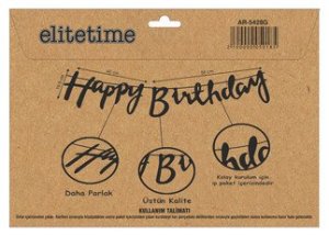 FLAMA HAPPY BRITHDAY METALİZE GÜMÜŞ