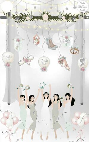 SÜS SARKIT BRIDE TO BE 10 LU SET GÜMÜŞ PK:10