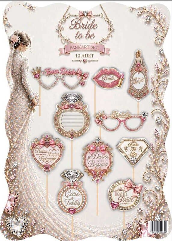 KONUŞMA BALONU BRIDE TO BE 10 LU SET PK:10