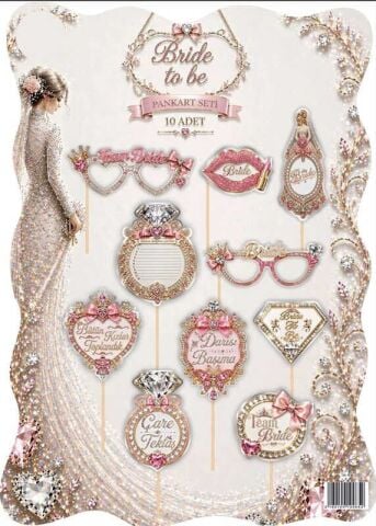 KONUŞMA BALONU BRIDE TO BE 10 LU SET PK:10