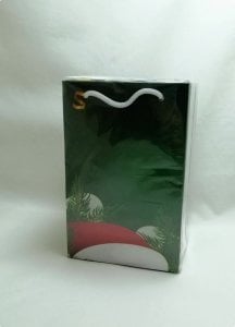 25 Li 26x38 Cm Yeşil Yılbaşı Karton Çanta - Poşet
