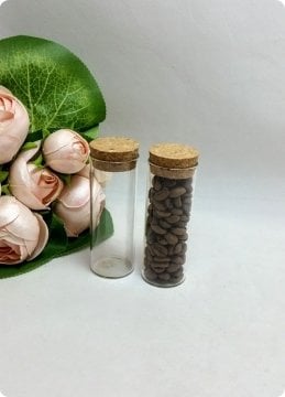 1 Paket Mantar Tıpalı Tüp şişe Boyları