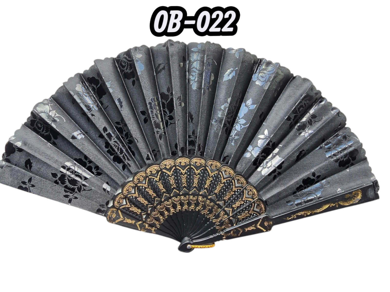 12'li Plastik Kumaş Yelpaze  (OB-022)
