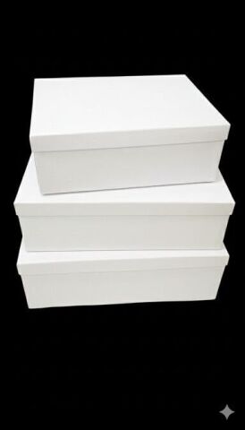 3 Lü Set Sıvama Damat Bohça Kutusu