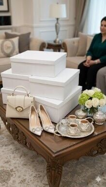 3 Lü Set Sıvama Damat Bohça Kutusu