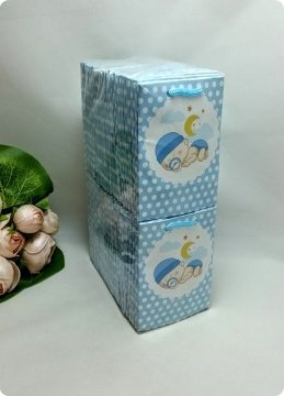 50 Li Yatan Bebek Mini Karton Çanta/Poşet  8x11 Cm