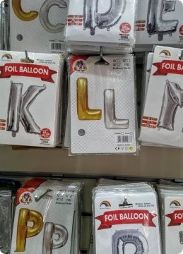 90 cm Harf Folyo Uçan Balon