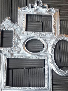 Boyalı, Polyester Beşli ( 5 li ) Çerceve Kapı Süsü Süslemesiz