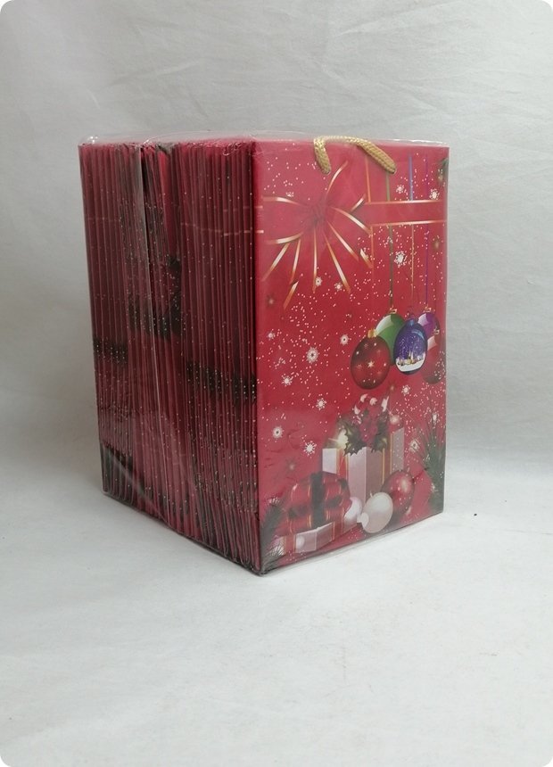 25 Li Yılbaşı Hediyelik Karton Çanta 11x17 Cm Poşet