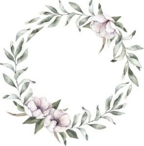 Yaprak Nikah Yuvarlak etiket 1 Sayfa (54 adet)