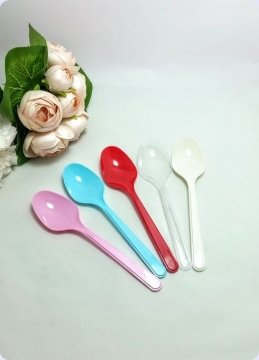 Plastik Renkli Kaşık 25 li