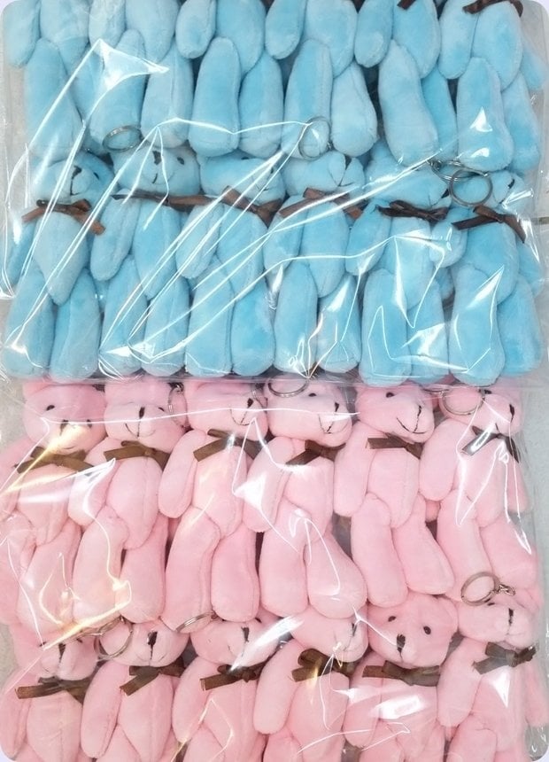 12 li Peluş Ayıcık Anahtarlık 11/12 cm