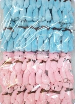 12 li Peluş Ayıcık Anahtarlık 11/12 cm