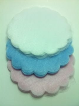 26 cm 100'lü KRİSTAL Tül (özel kesimli) / Düz