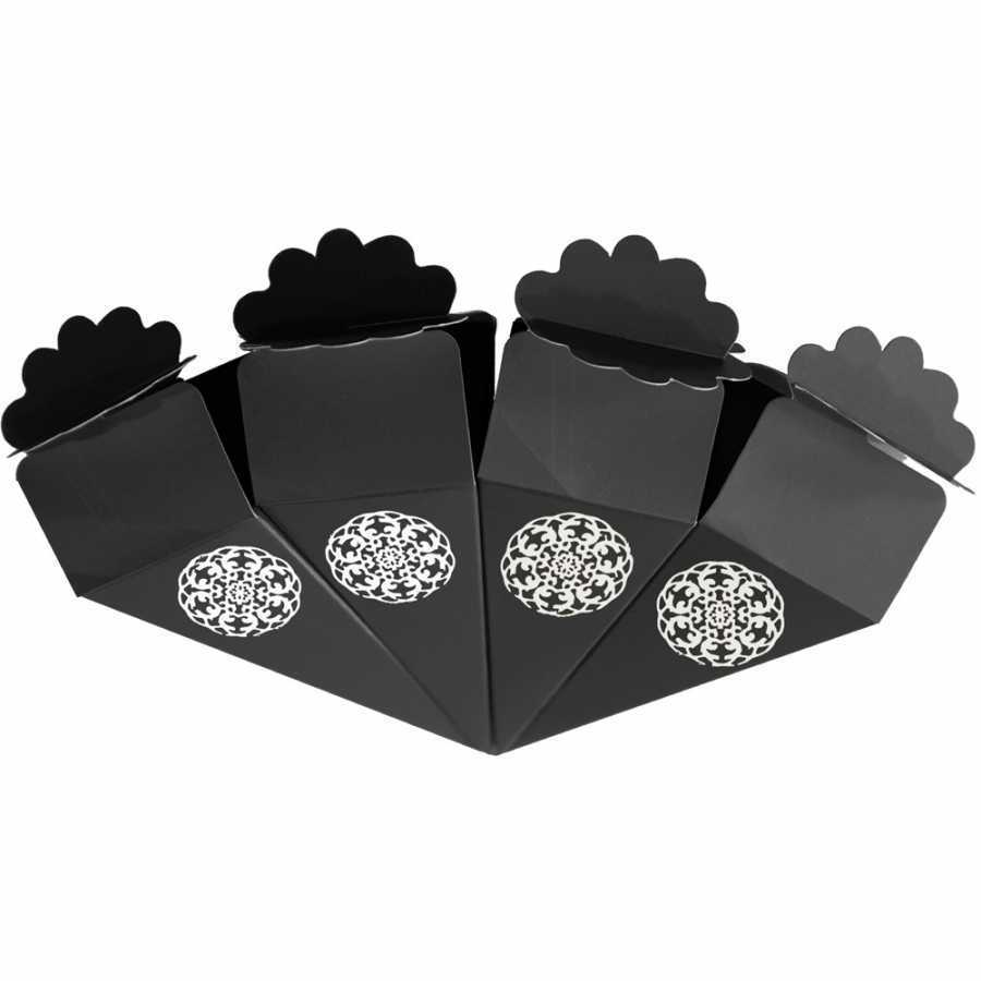 24 lü Karton Şeker,Lokum Külahı SİYAH