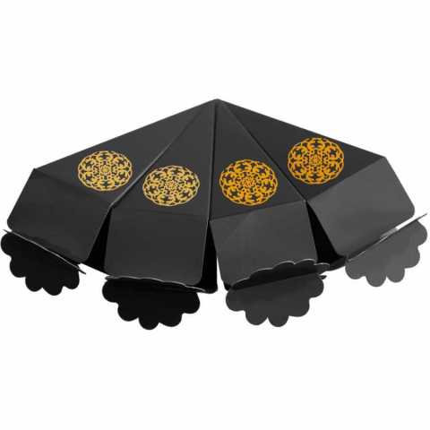 24 lü Karton Şeker,Lokum Külahı SİYAH