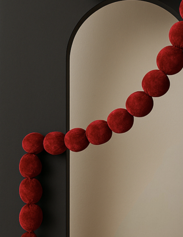 2 mt  7 cm kadife top dekor