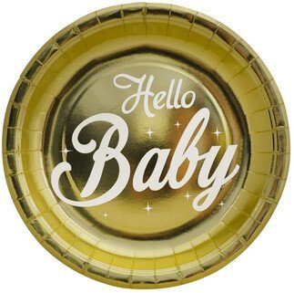 6 LI HELLO BABY TABAK METALİZE 23 CM
