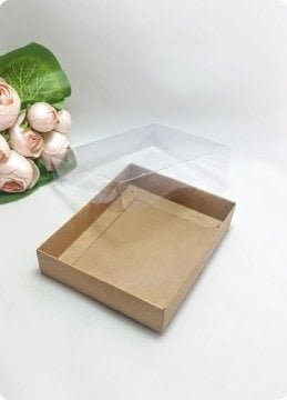 50 li 12x15x3 cm Altı Karton Asetat Kapaklı Çerçeve Kutusu