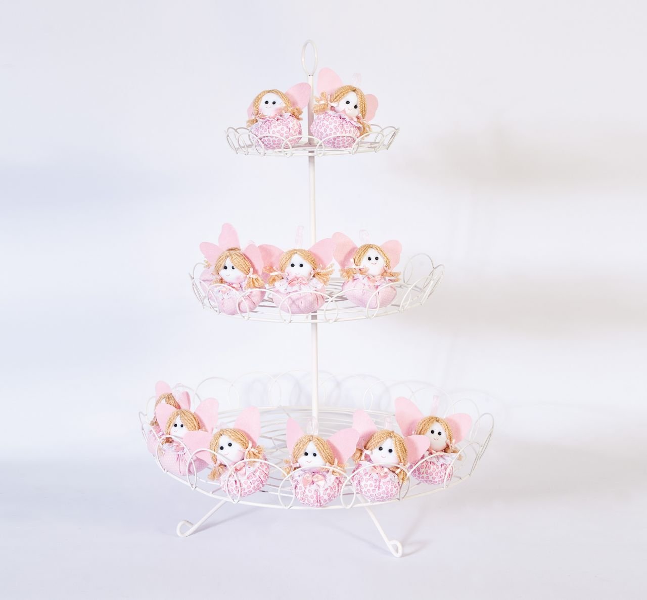 3 Katlı Ferforje Cupcake  Sunum Standı