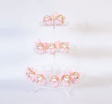 3 Katlı Ferforje Cupcake  Sunum Standı