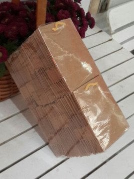 50 Li 8 x 11 Cm (Mavi,Mor,Pembe,Siyah,Kraft )Körüklü Karton Çanta / Poşet