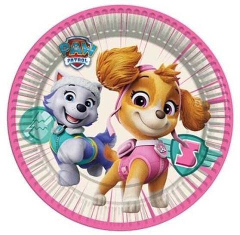 8 Lİ PAW PATROL SKYE TABAK