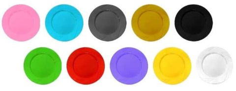 6 LI TABAK KRİSTAL MİKA 22,5 CM ŞEFFAF