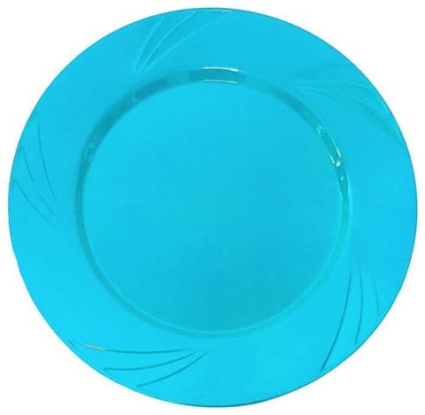 6 LI TABAK KRİSTAL MİKA 22,5 CM MAVİ
