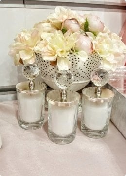 100 lu Kristal Tepelikli İçi Mumlu Şekerlik / Bardak Mum Altın - 100 Adet / Paket