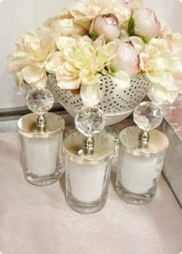 100 lu Kristal Tepelikli İçi Mumlu Şekerlik / Bardak Mum Altın - 100 Adet / Paket