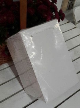 25 Li 11x17 Cm (Mat-Eskitme Altın,Parlak Altın,Beyaz Kurmızı)Körüklü Karton Çanta - Poşet