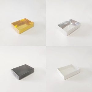 11x8x3 cm Altı Karton Üstü Asetat Kutu