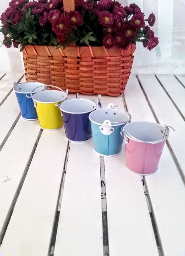 Yeni Metal Kova Pembe - 24 Adet / Paket