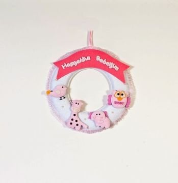 Bebek odası kapı süsü ;3 Boyutlu Keçe Bebek