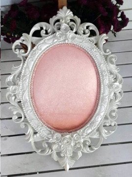 Bebek Odası ; Barok Osmanlı Polyester,Kumaş ( Pembe Kadife ) Kaplı Kapı Süsü Fon