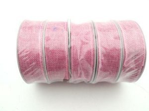 3 CM KURDELA JÜT KANAVİÇE PEMBE  10 MT