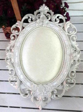 Bebek Odası ; Barok Osmanlı Polyester,Kumaş ( Krem Kadife ) Kaplı Kapı Süsü Fon
