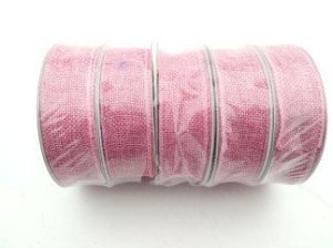 1,5 CM KURDELA JÜT KANAVİÇE PEMBE 10 MT