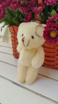 12 li 6 cm Renkli Pelüş Ayıcık Anahtarlık Paketinde ;