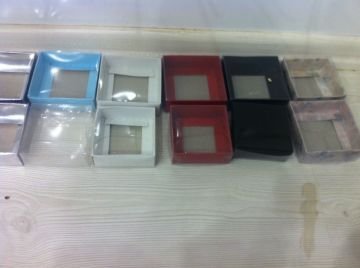 8x8x3 cm Altı Karton Asetat Kapaklı  Kutu