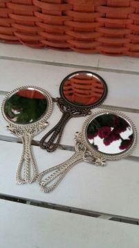 20 Li Kına,Söz,Nisan,Nikah Hediyelik Metal Kalp Saplı El Aynası