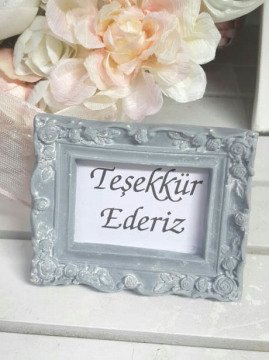 1 Pkt. Eskitme Füme  ( gri ) & Kahve İthal Vesikalık 7.5 * 9,5 Cm Çerçeve